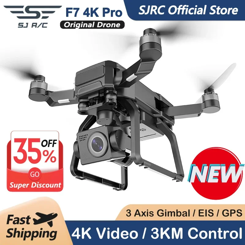 Fpv Brushless Rc Drone 4K - SJRC F7 4K PRO Kamera Drone