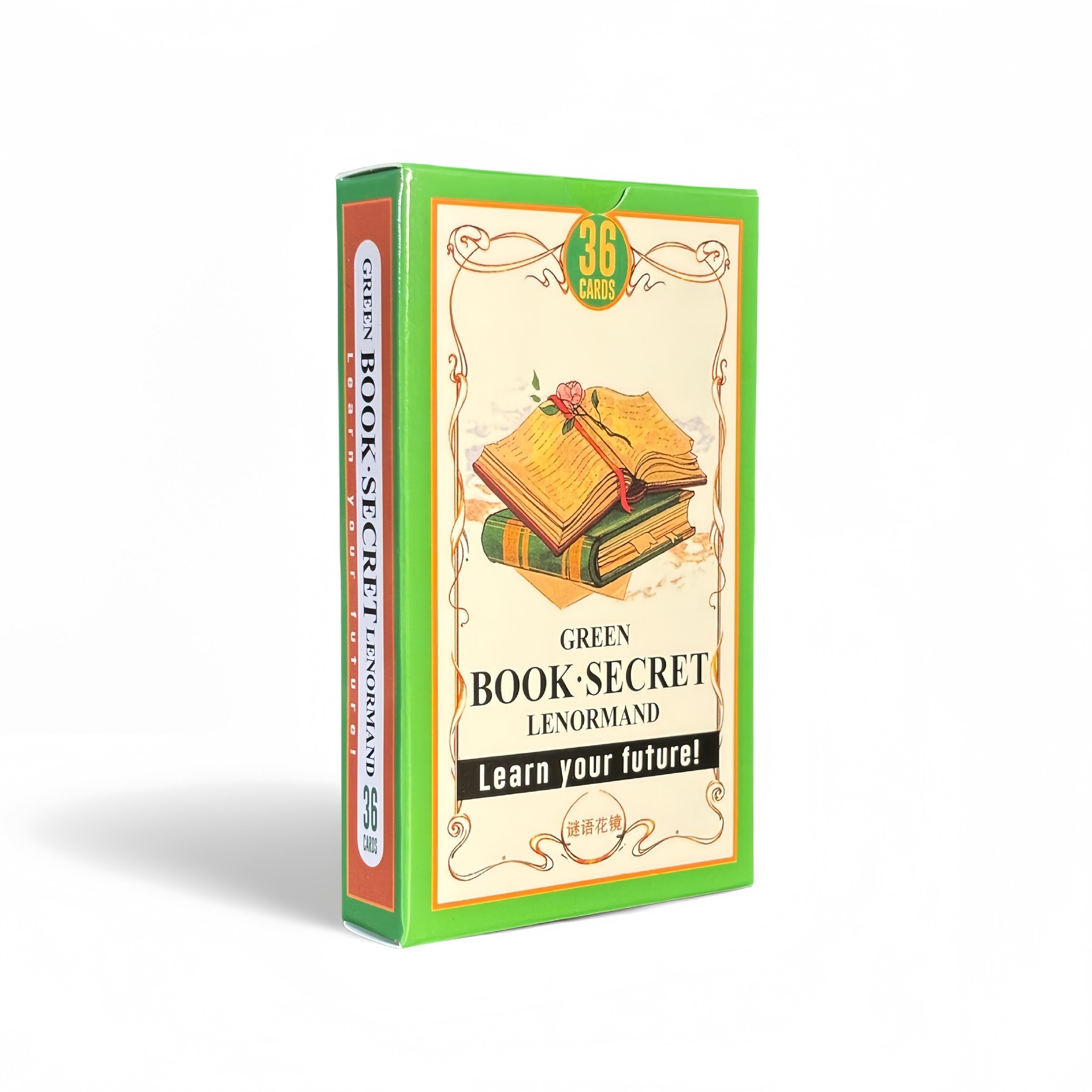Tarot Cards Deck With Guidebook - Yeşil Kitap Gizli Lenormand Kehanet Kartları