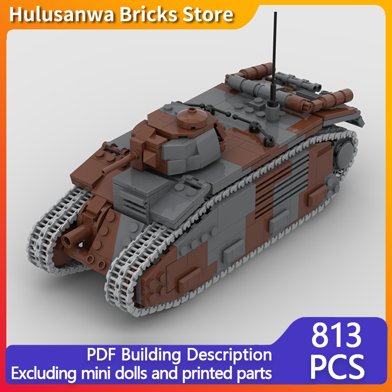 Lego Compatible Military Tank - B1 Bis Askeri Tanklar Model MOC