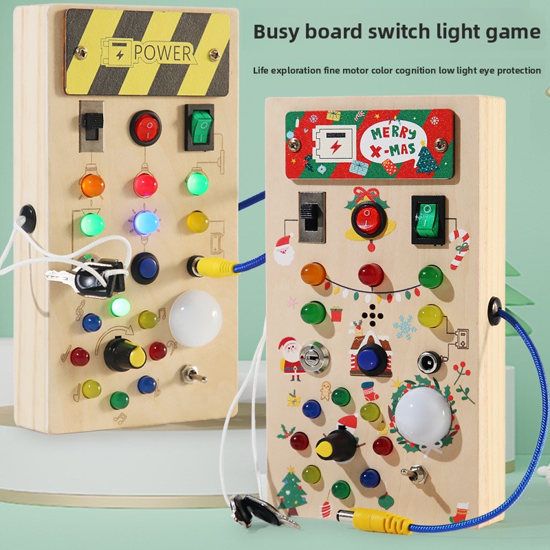 Montessori Esintili Hayat Bece - Montessori Wooden Busy Board Toddler incelemesi ve fiyatı
