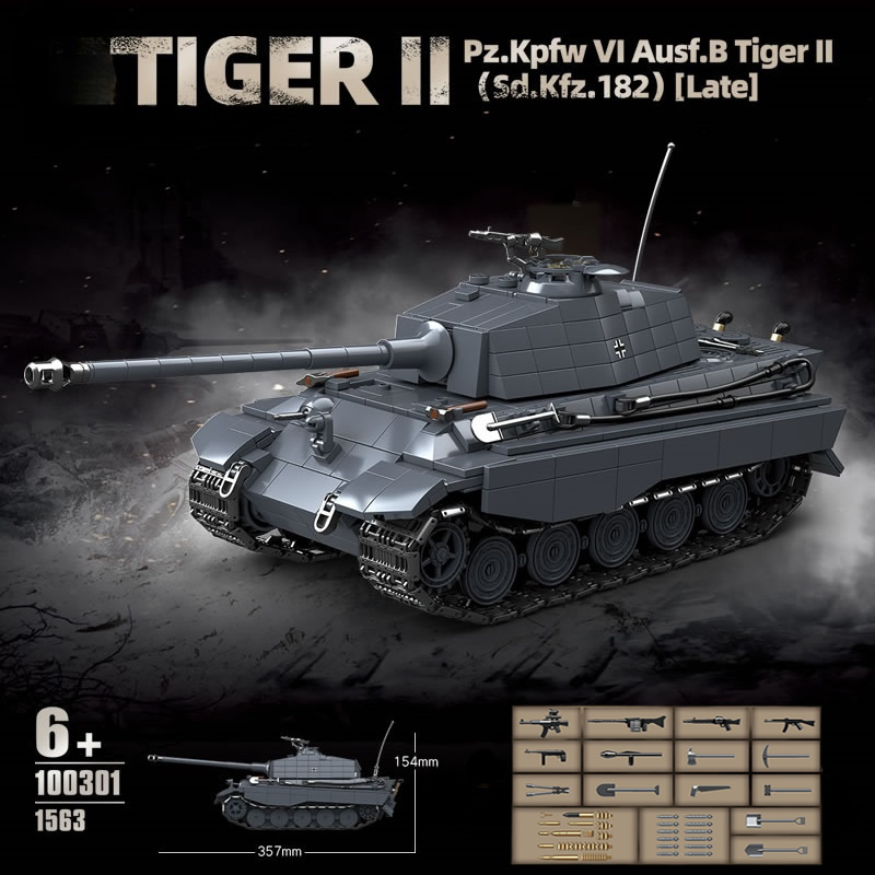 WW2 Askeri Kral Kaplan Ağır Ta - Lego Compatible Military Tank incelemesi ve fiyatı
