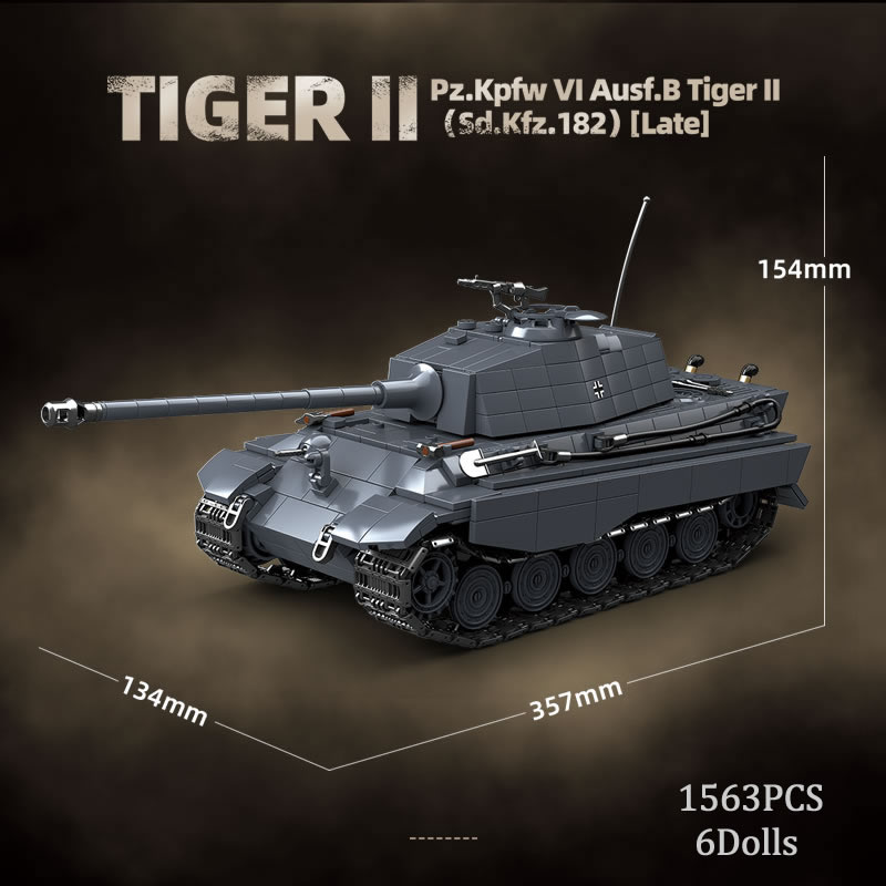 WW2 Askeri Kral Kaplan Ağır Ta - Lego Compatible Military Tank incelemesi ve fiyatı