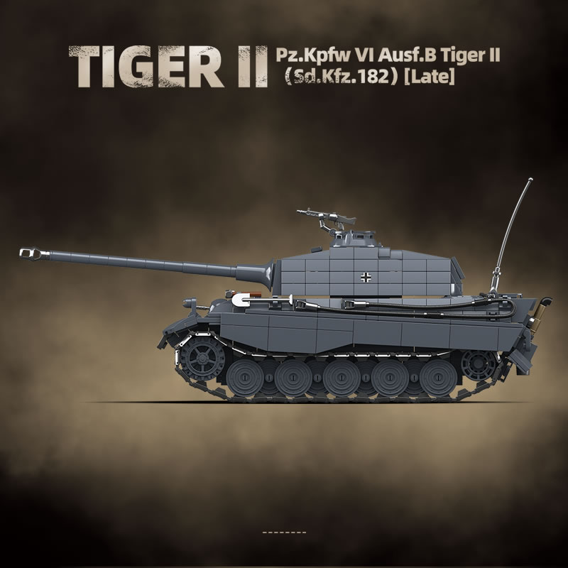 WW2 Askeri Kral Kaplan Ağır Ta - Lego Compatible Military Tank incelemesi ve fiyatı