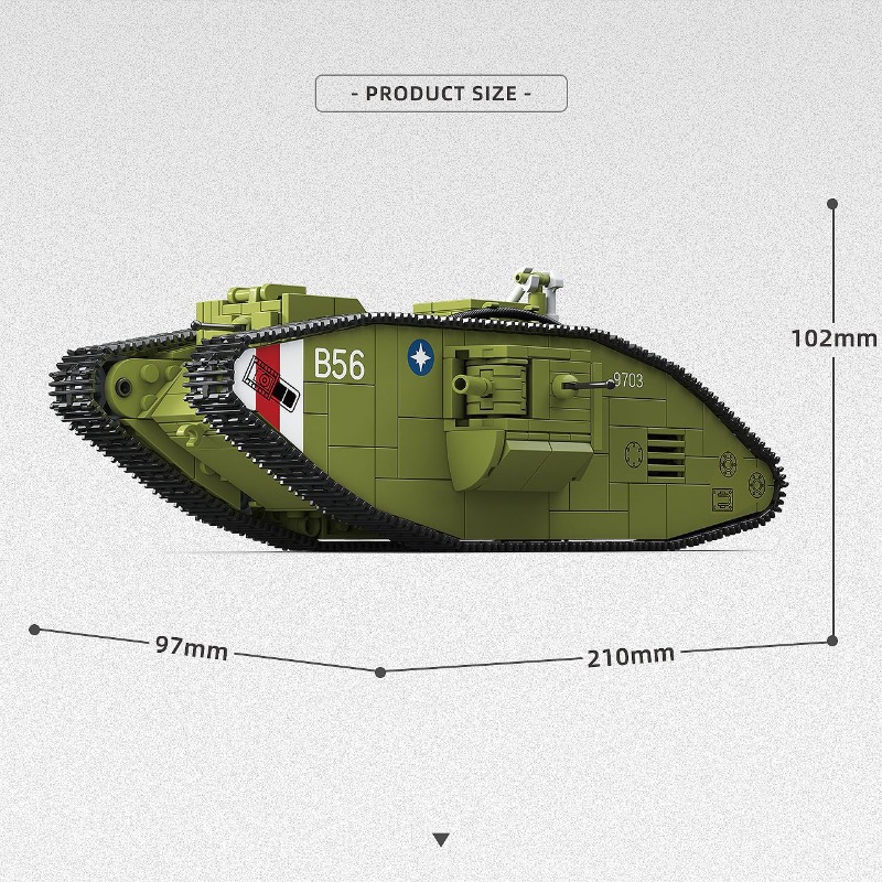 900 adet birinci dünya savaşı  - Lego Compatible Military Tank incelemesi ve fiyatı
