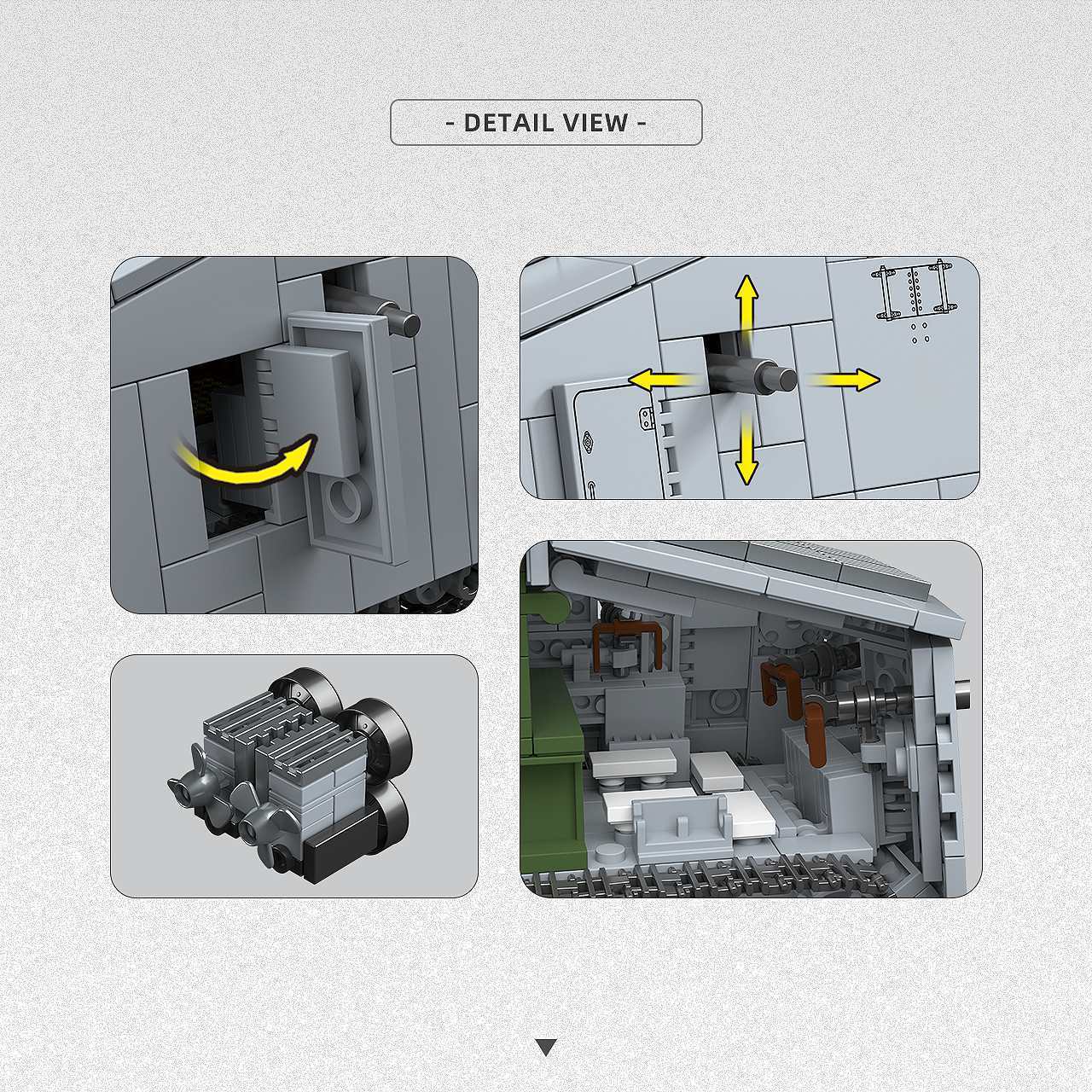920 Parça WW1 A7V Ağır Tank Ya - Lego Compatible Military Tank incelemesi ve fiyatı