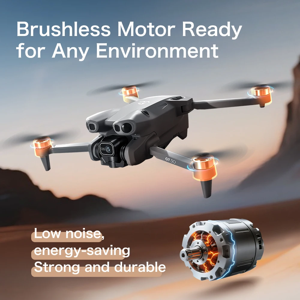 Çift HD Kameraya Sahip GT50 4K - Fpv Brushless Rc Drone 4K incelemesi ve fiyatı
